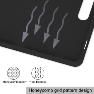 LEATHER Zaklápací obal pre Samsung Galaxy Tab S9 čierny