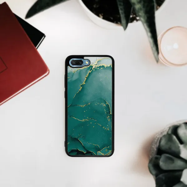 MY ART Ochranný kryt Honor 10 GREEN MARBLE (145)