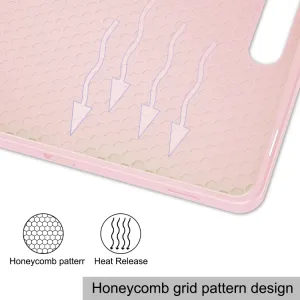 LEATHER Zaklápací obal pre Samsung Galaxy Tab S9 ružový