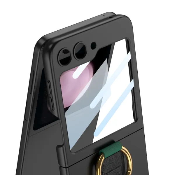 GKK BAND Kryt s držiakom pre Samsung Galaxy Z Flip5 5G CARBON