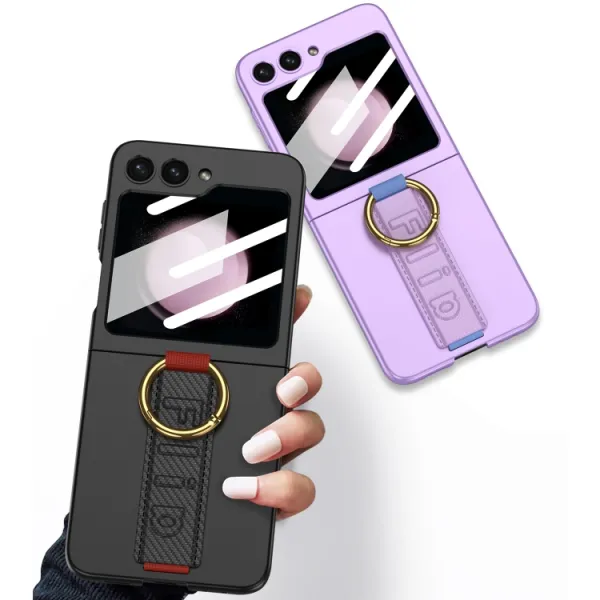 GKK BAND Kryt s držiakom pre Samsung Galaxy Z Flip5 5G CARBON