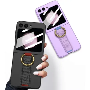 GKK BAND Kryt s držiakom pre Samsung Galaxy Z Flip5 5G CARBON