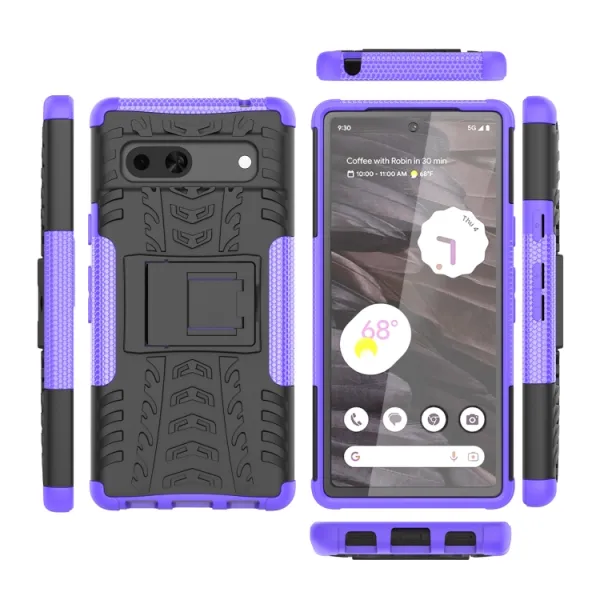 STAND Extra odolný obal Google Pixel 7a fialový