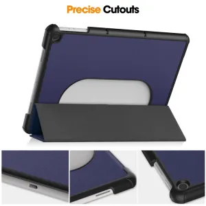 LEATHER Zaklápací kryt pre Google Pixel Tablet tmavomodrý