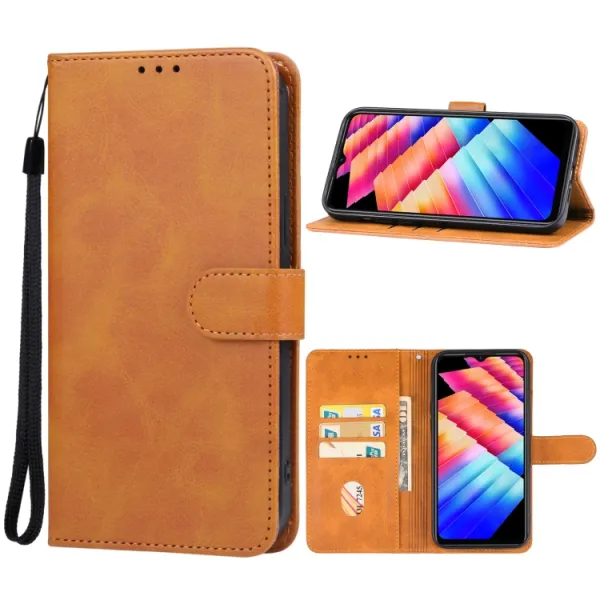 SMOOTH Peňaženkové puzdro pre Infinix Hot 30i hnedé