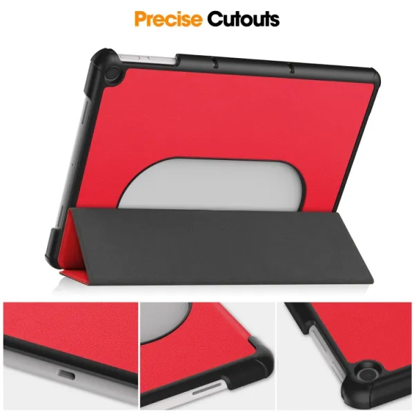 LEATHER Zaklápací kryt pre Google Pixel Tablet červený