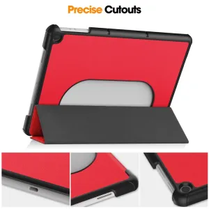 LEATHER Zaklápací kryt pre Google Pixel Tablet červený