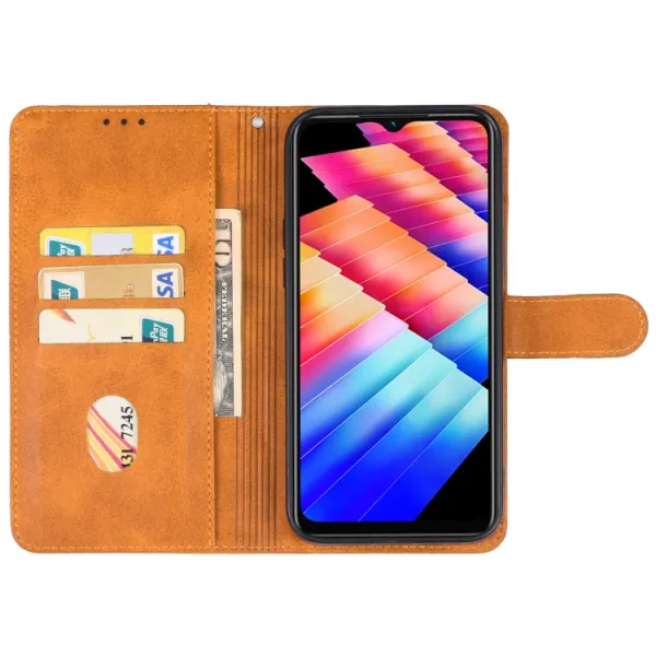 SMOOTH Peňaženkové puzdro pre Infinix Hot 30i hnedé