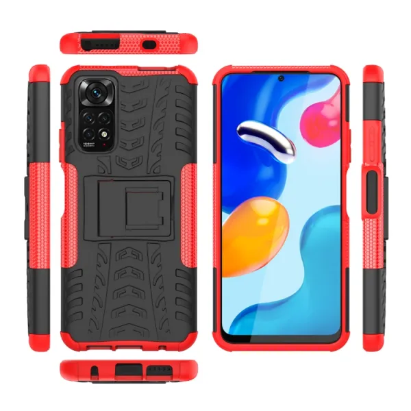 STAND Extra odolný obal Xiaomi Redmi Note 12S červený