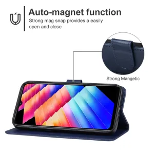 SMOOTH Peňaženkové puzdro pre Infinix Hot 30i modré