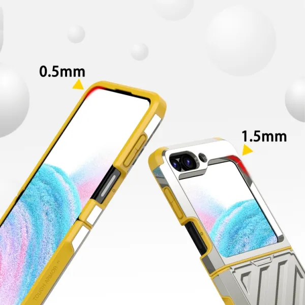 CONTRAST Odolný kryt pre Samsung Galaxy Z Flip5 5G strieborný