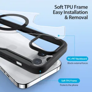 DUX X PRO Zaklápacie puzdro s MagSafe pre Apple iPhone 15 Pro Max čierne