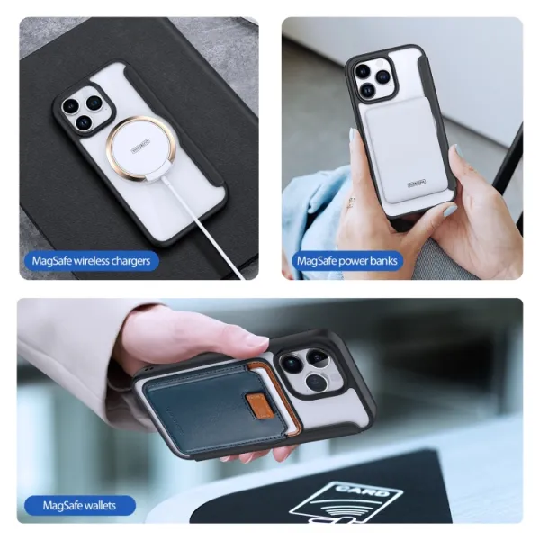 DUX X PRO Zaklápacie puzdro s MagSafe pre Apple iPhone 15 Pro Max čierne