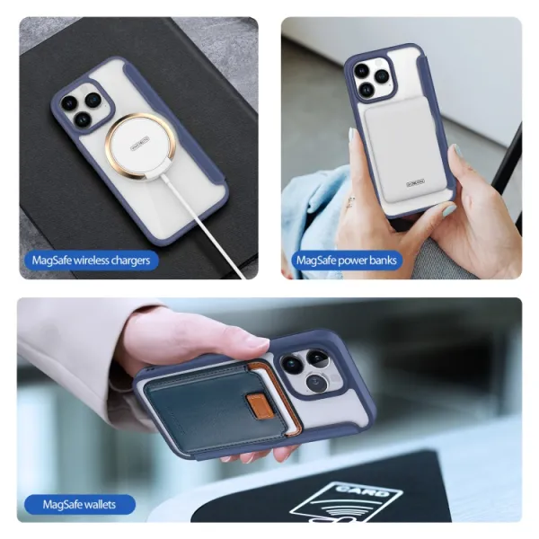 DUX X PRO Zaklápacie puzdro s MagSafe pre Apple iPhone 15 Pro Max modré