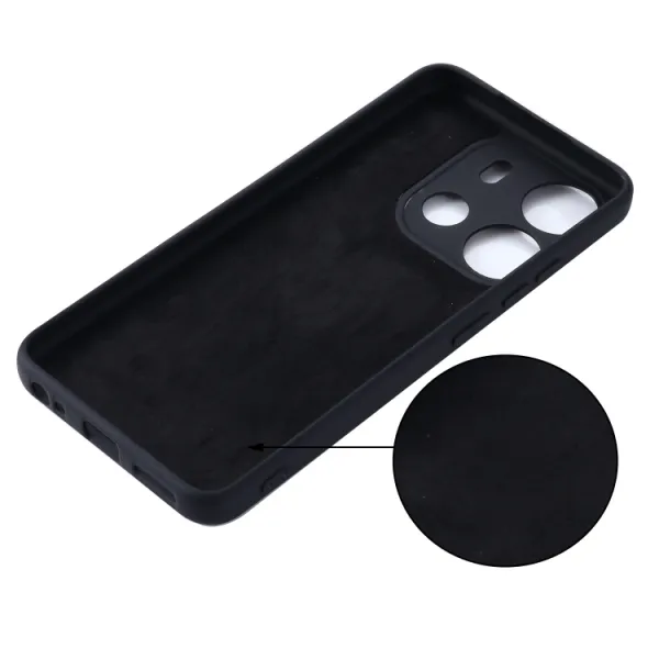 RUBBER Ochranný kryt pre Tecno Spark Go 2023 čierny