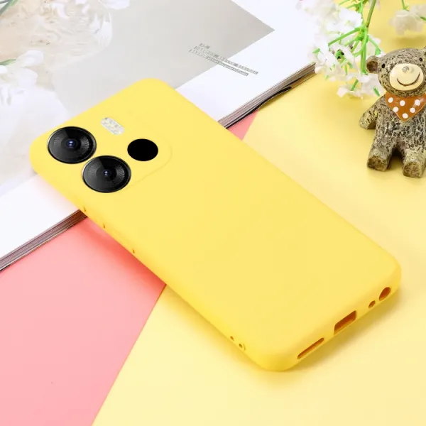 RUBBER Ochranný kryt pre Tecno Spark Go 2023 žltý