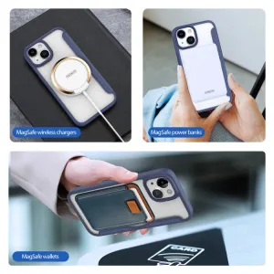 DUX X PRO Zaklápacie puzdro s MagSafe pre Apple iPhone 15 Plus modré