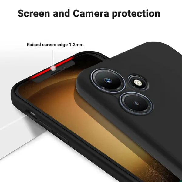 RUBBER Ochranný kryt pre Infinix Hot 30 čierny