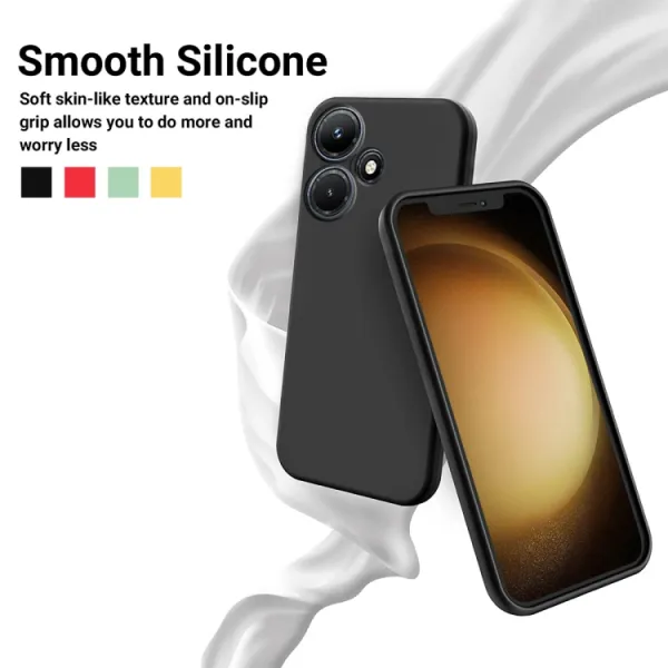RUBBER Ochranný kryt pre Infinix Hot 30 čierny