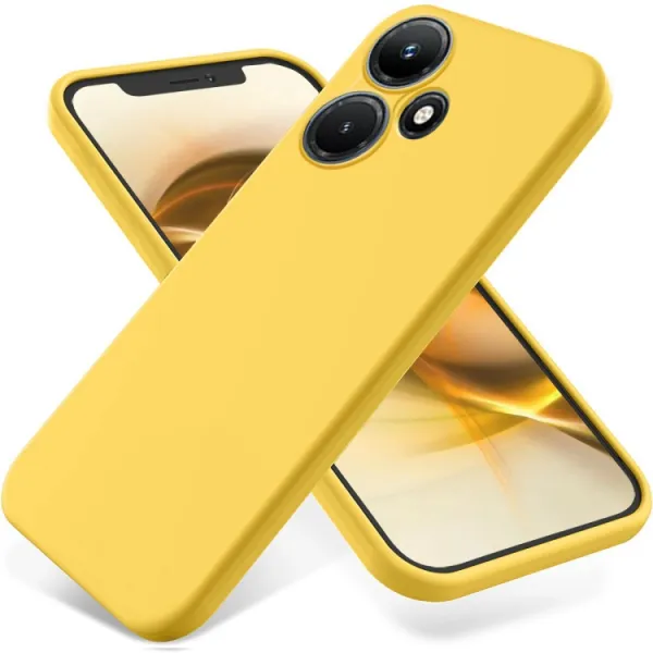 RUBBER Ochranný kryt pre Infinix Hot 30 žltý