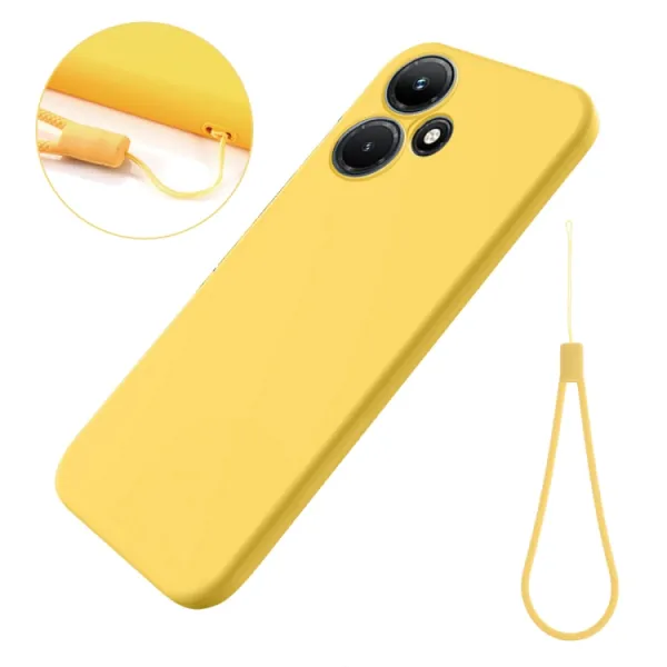 RUBBER Ochranný kryt pre Infinix Hot 30 žltý