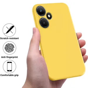 RUBBER Ochranný kryt pre Infinix Hot 30 žltý