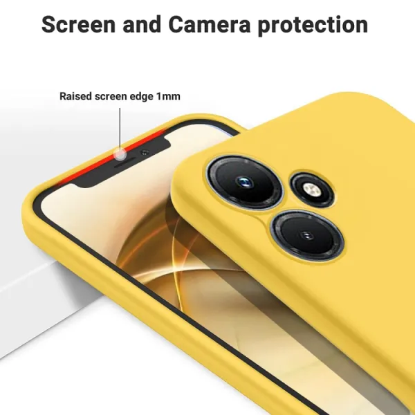 RUBBER Ochranný kryt pre Infinix Hot 30 žltý