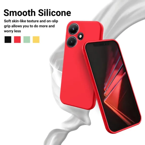 RUBBER Ochranný kryt pre Infinix Hot 30i červený