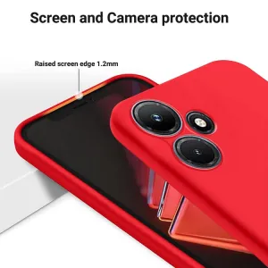 RUBBER Ochranný kryt pre Infinix Hot 30i červený