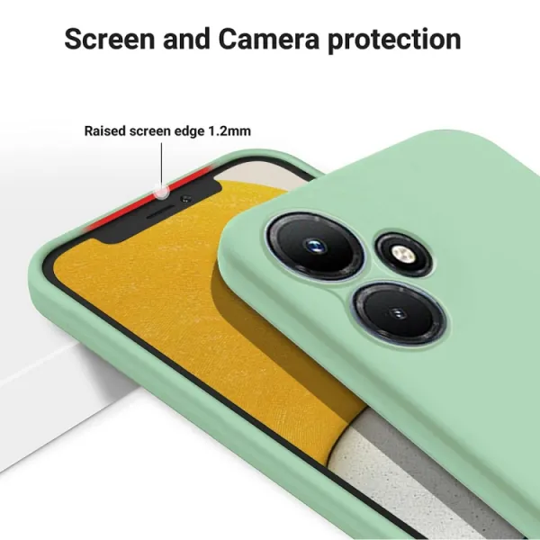 RUBBER Ochranný kryt pre Infinix Hot 30 zelený