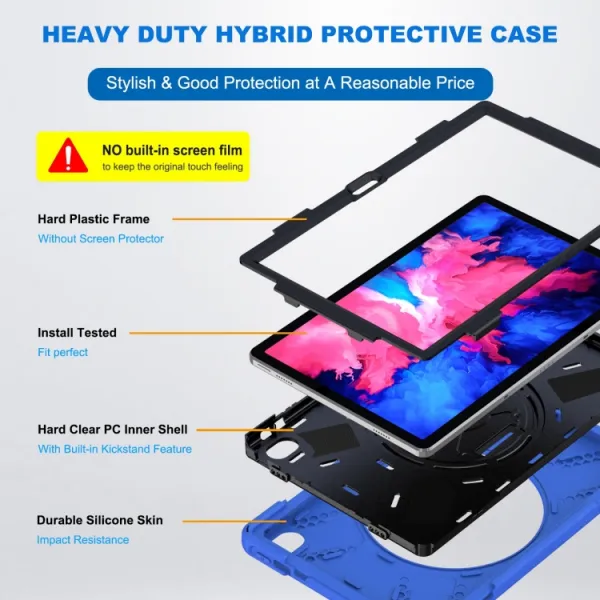 SOLID Odolný kryt pre Lenovo Tab P11 / P11 5G / P11 Plus modrý