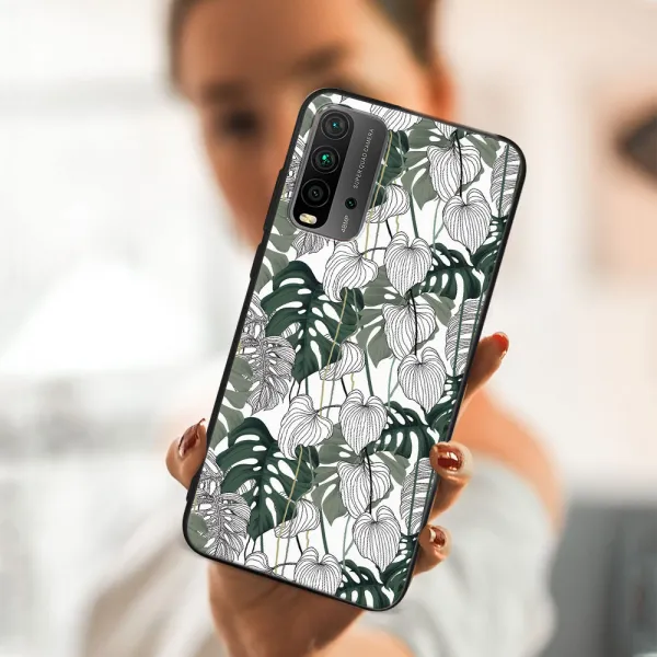 MY ART Ochranný obal Xiaomi Redmi 9T LEAF (175)