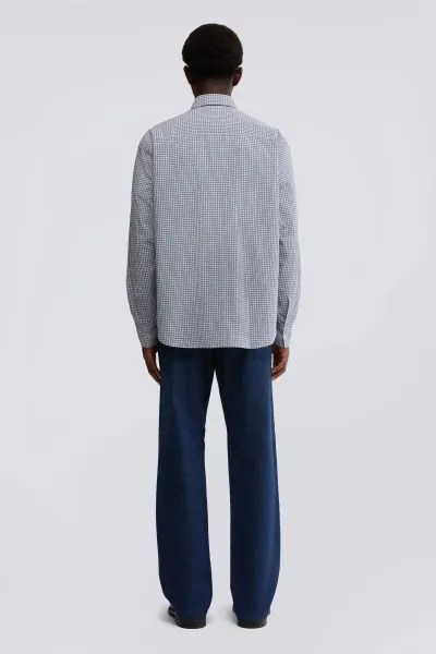Košeľa Aspesi Camicia Fred Check Bluette