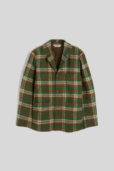 Sako Aspesi Giacca Fandango Wint Check Verde