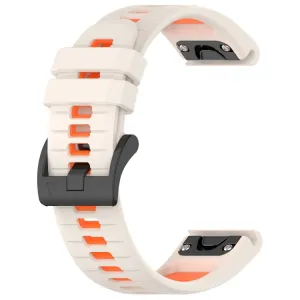 SPORTY Univerzálny remienok pre Garmin Fenix 7 Pro / 7 Pro Solar / 7 Pro Sapphire béžový-oranžový