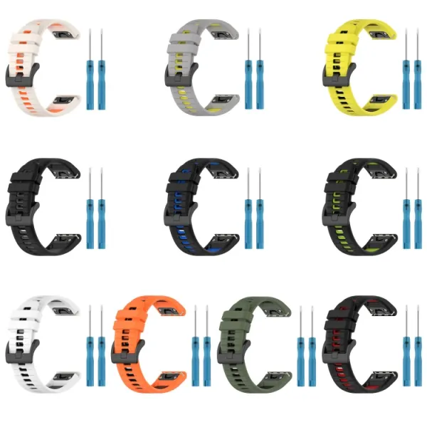 SPORTY Univerzálny remienok pre Garmin Fenix 7 Pro / 7 Pro Solar / 7 Pro Sapphire biely