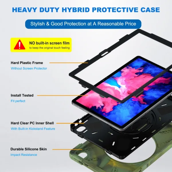 SOLID Odolný kryt pre Lenovo Tab P11 / P11 5G / P11 Plus CAMO