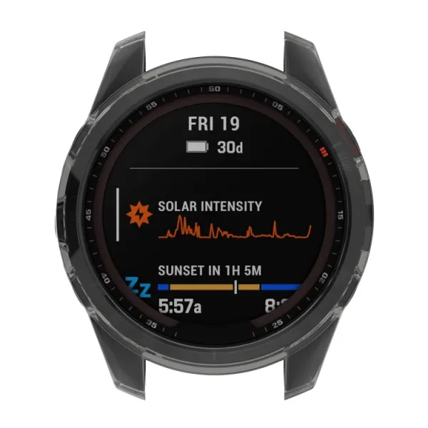 TPU HALF COVER Obal pre Garmin Fenix 7S Pro modrý