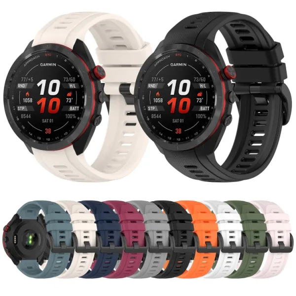 SILICONE Remienok pre Garmin Approach S70 - 47mm modrý