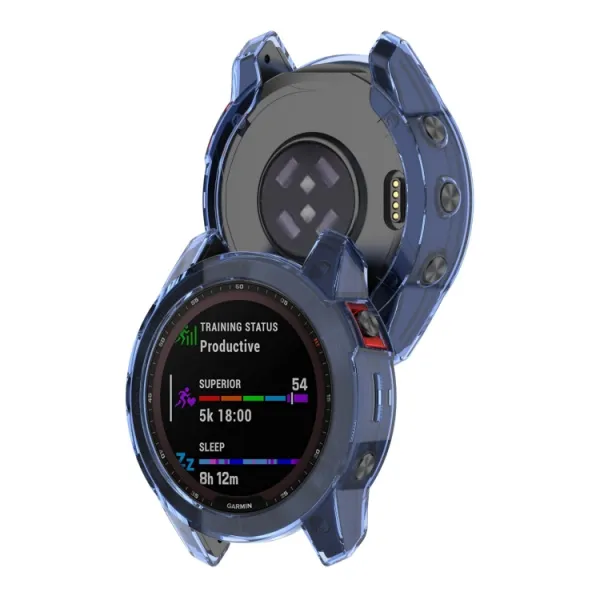 TPU HALF COVER Obal pre Garmin Fenix 7S Pro modrý