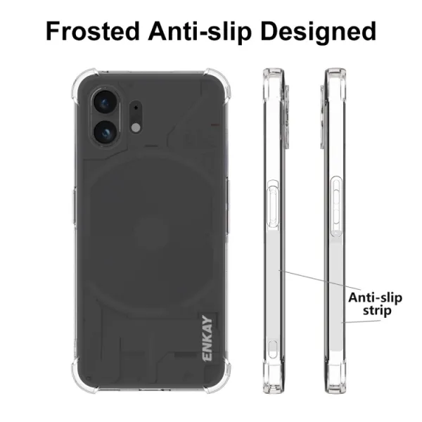 ENKAY SET Priehľadný obal + 2.5D ochranné sklo Nothing Phone 2