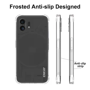 ENKAY SET Priehľadný obal + 2.5D ochranné sklo Nothing Phone 2