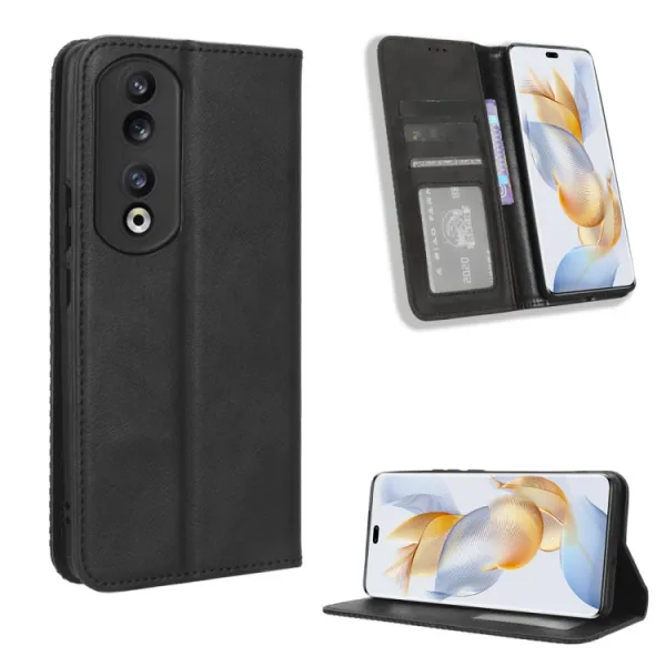 BUSINESS Peňaženkový kryt pre Honor 90 5G čierny