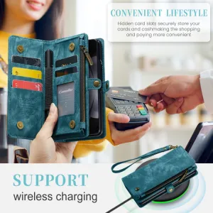 WALLET Ochranný kryt s peňaženkou 2v1 pre Samsung Galaxy Z Fold5 5G modrý