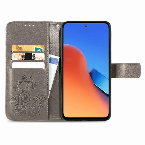 ART FLOWERS Peňaženkový kryt Xiaomi Redmi 12 šedý