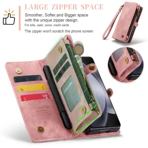 WALLET Ochranný kryt s peňaženkou 2v1 pre Samsung Galaxy Z Fold5 5G ružový
