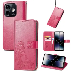 ART FLOWERS Peňaženkový kryt Ulefone Note 16 Pro tmavoružový