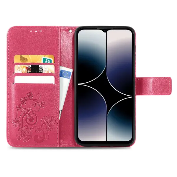 ART FLOWERS Peňaženkový kryt Ulefone Note 16 Pro tmavoružový