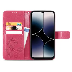 ART FLOWERS Peňaženkový kryt Ulefone Note 16 Pro tmavoružový