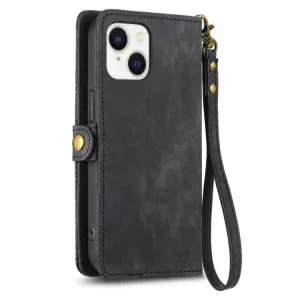 GEOM Peňaženkové puzdro pre Apple iPhone 15 Plus čierne